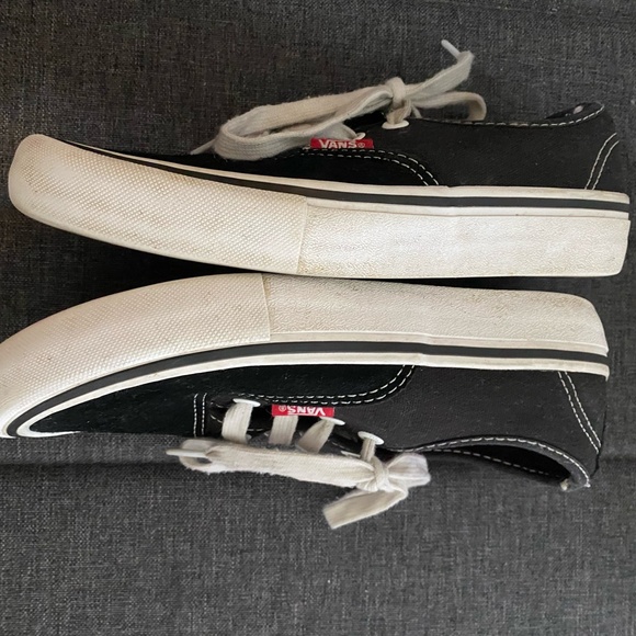 Vans Black Canvas Lace Up Pro Skateboard Casual Vacation Sneaker-Sz-Mens-4 - Picture 9 of 16